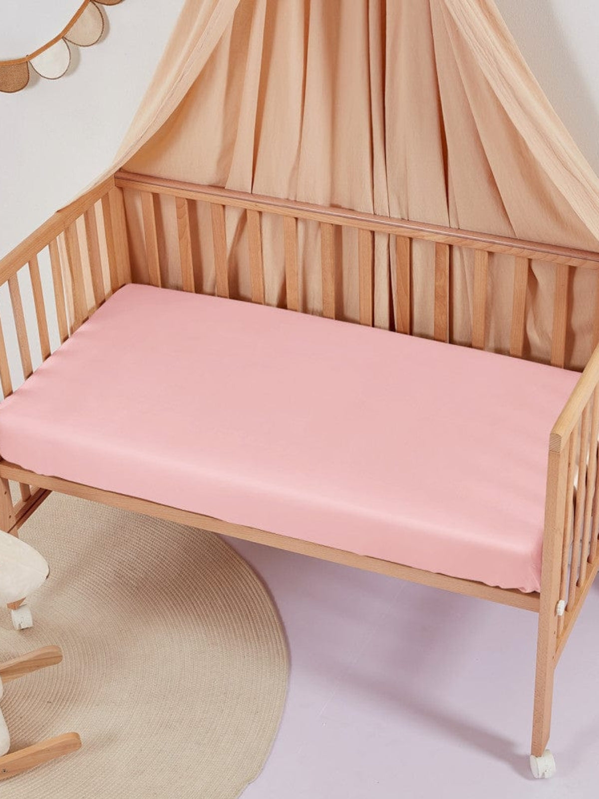 Housse de drap en soie 19 momme pour lit bébé