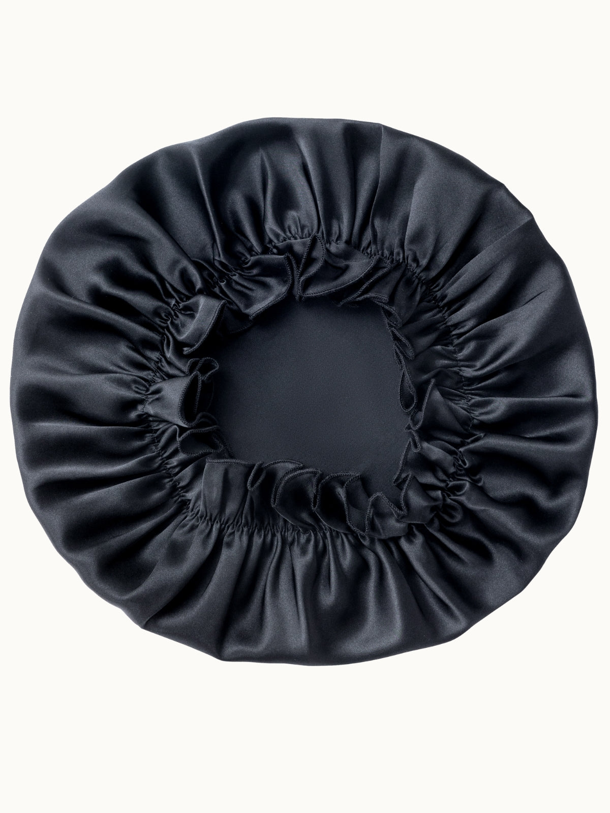 Bonnet de nuit ajustable en soie de mûrier avec bande élastique