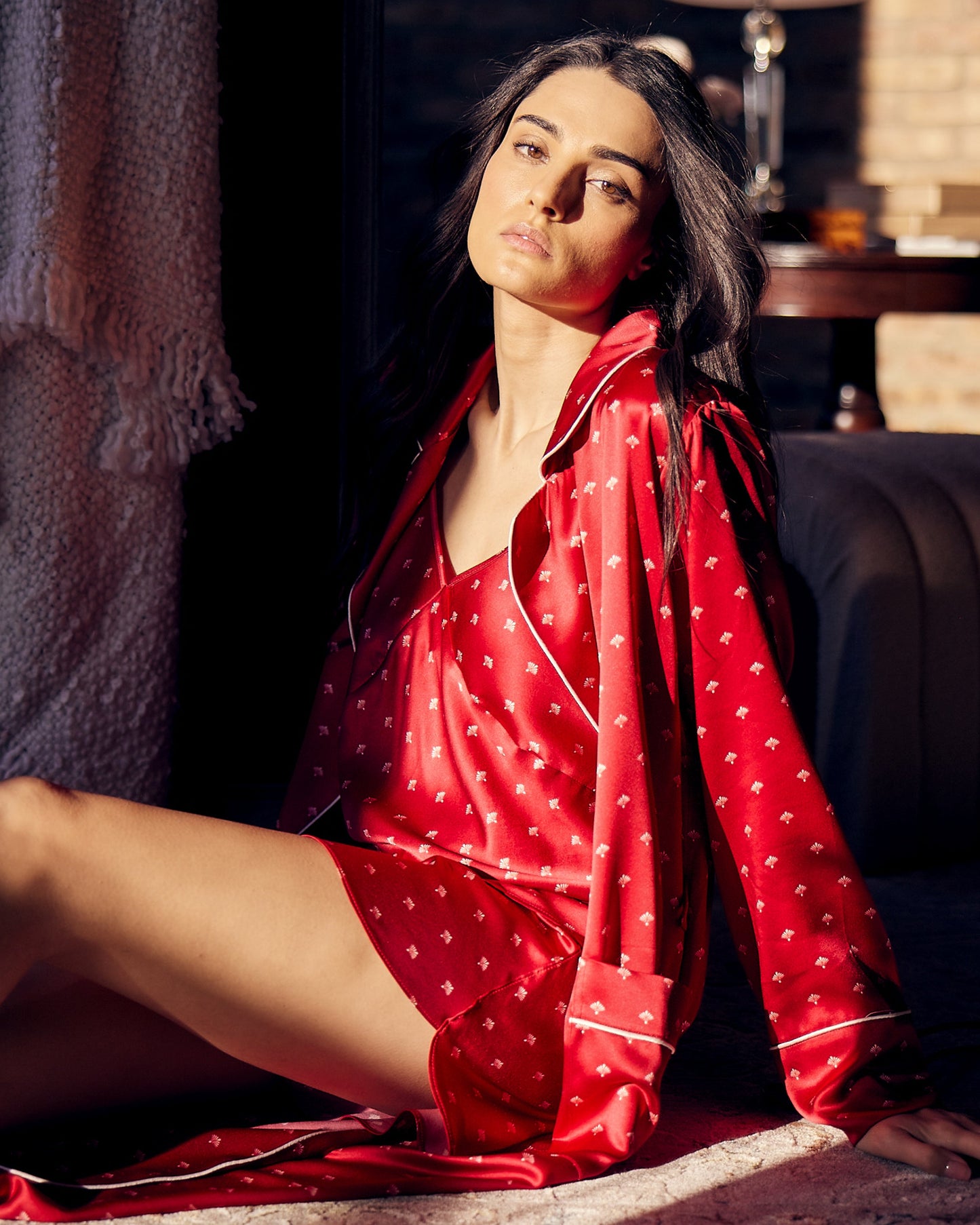 Ensemble camisole Arlette courte en soie
