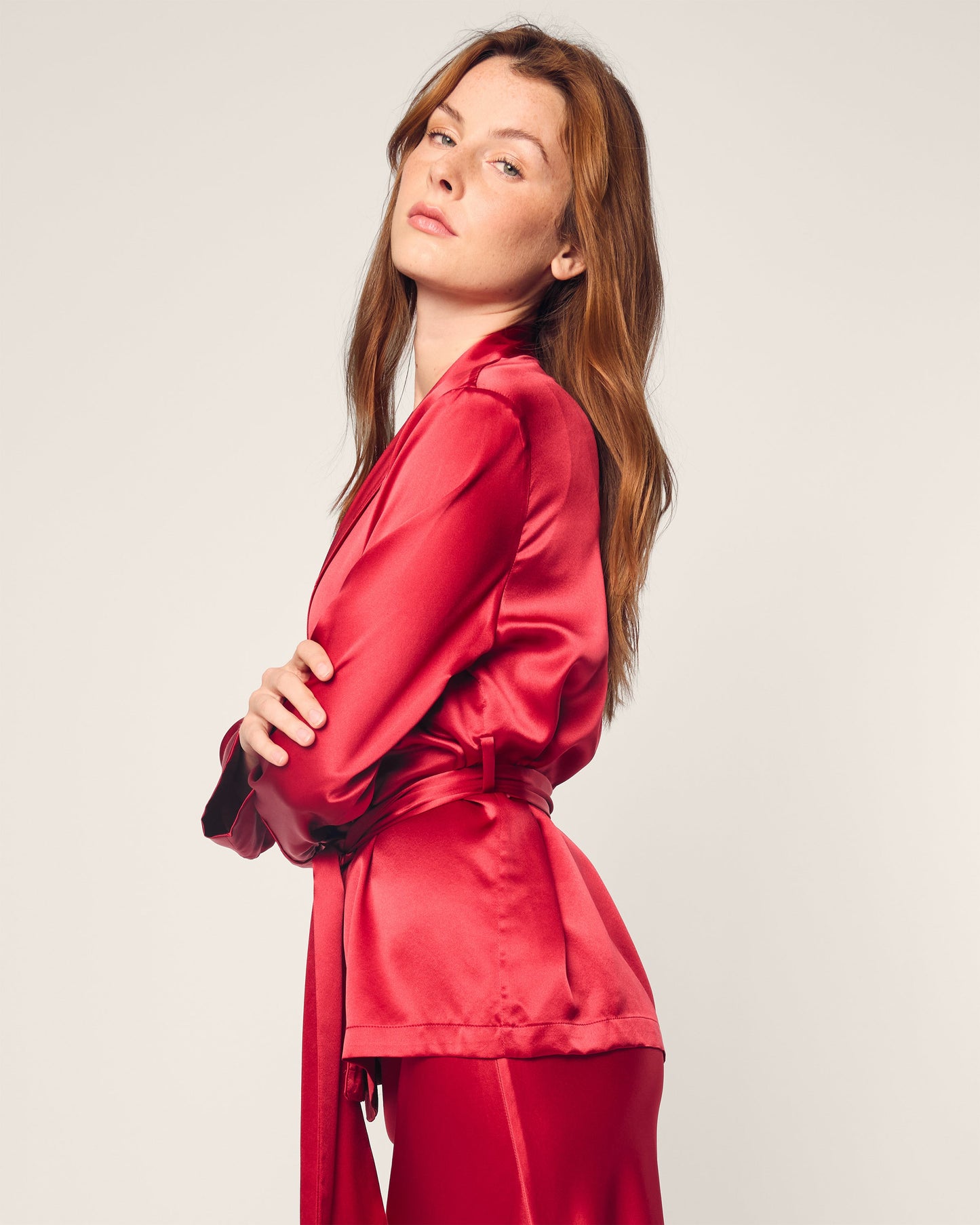 Peignoir court rubis