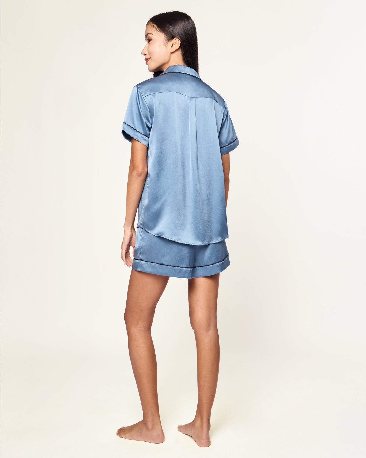 Ensemble de pyjama court bleu