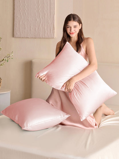 Ensemble de taie d'oreiller et masque de sommeil en soie - 25 momme