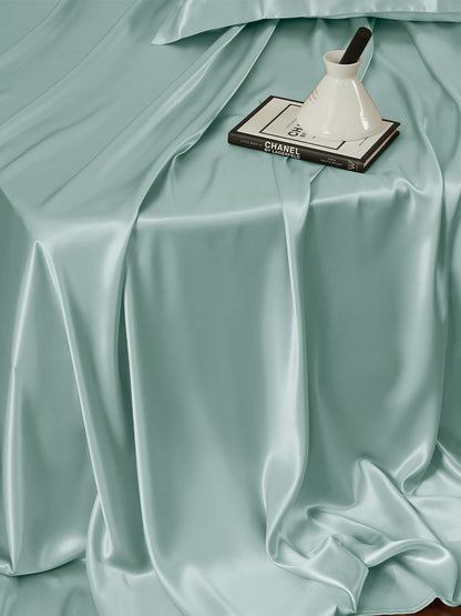 Ensemble de draps en soie 4 pièces avec taies d'oreiller - 25 momme