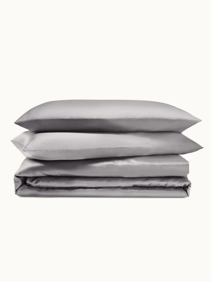 Ensemble de housse de couette 3 pièces en soie - 22 momme