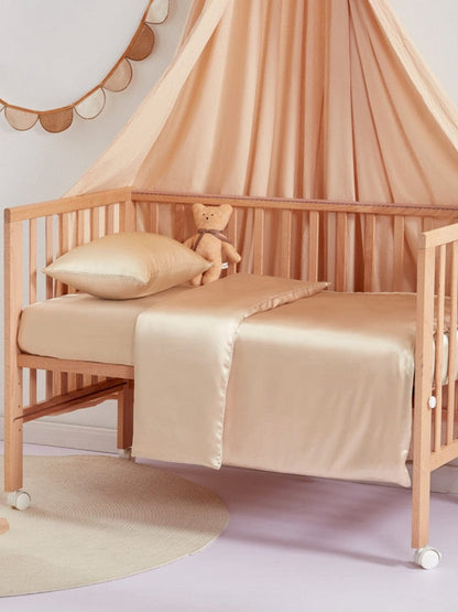 Housse de couette en soie 19 momme pour lit bébé