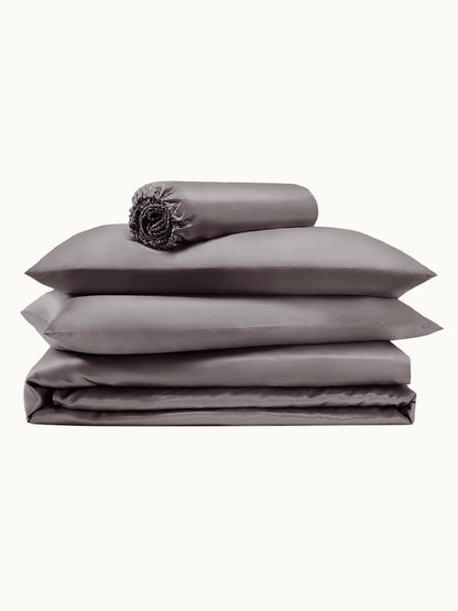 Ensemble de housse de couette en soie 4 pièces - 19 momme