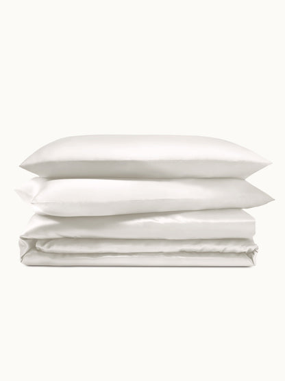 Ensemble de housse de couette 3 pièces en soie - 22 momme