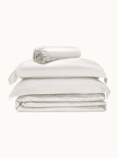 Ensemble de housse de couette en soie supérieur 4 pièces - 22 momme
