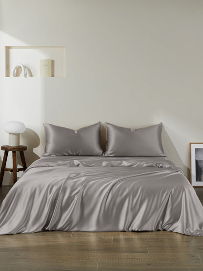 Ensemble de housse de couette 3 pièces en soie - 22 momme