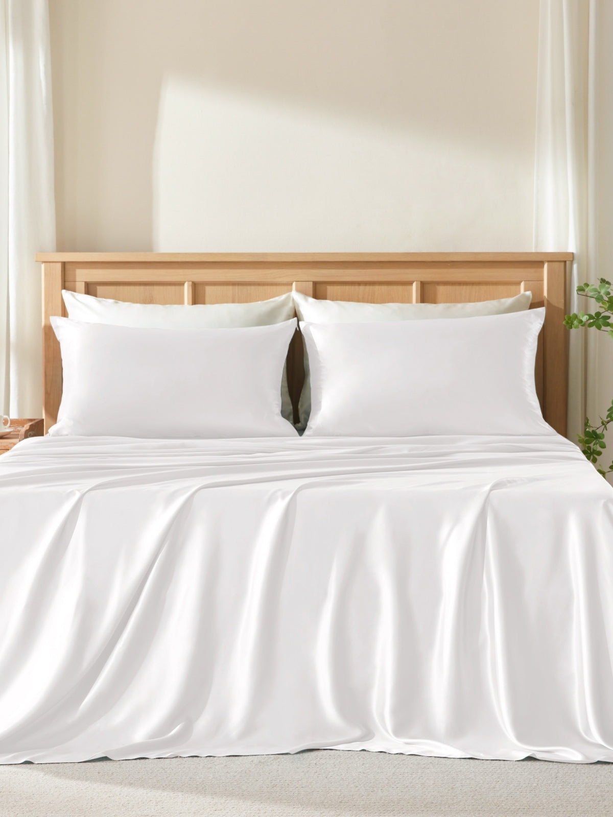 Ensemble de housse de couette 3 pièces en soie - 19 momme