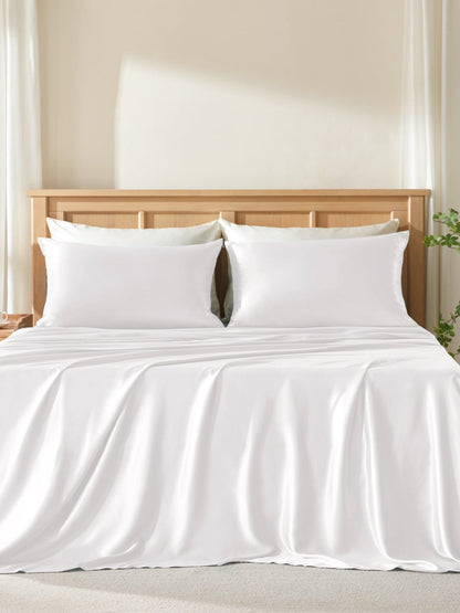 Ensemble de housse de couette 3 pièces en soie - 19 momme