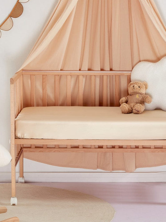 Housse de drap en soie 19 momme pour lit bébé