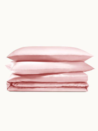 Ensemble de housse de couette 3 pièces en soie - 25 momme