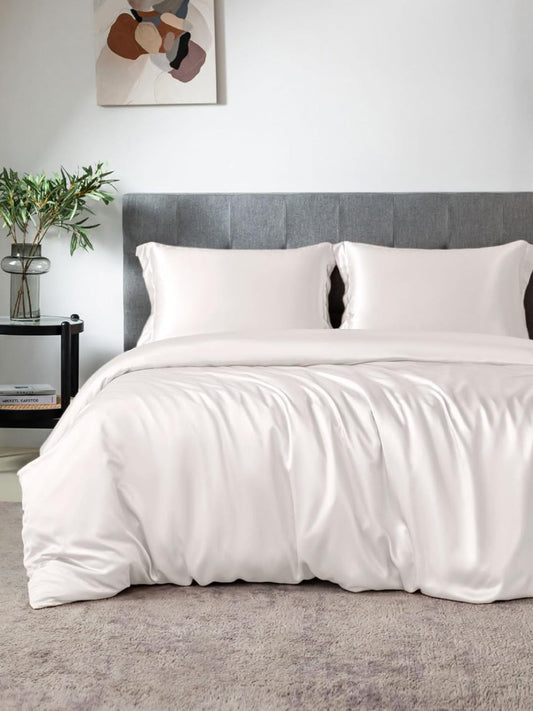 Ensemble de housse de couette 4 pièces en soie - 19 momme
