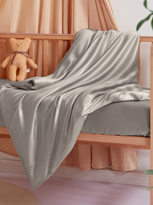Housse de couette en soie 19 momme pour lit bébé