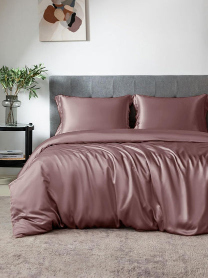 Ensemble de housse de couette 4 pièces en soie - 19 momme
