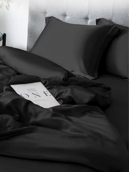 Ensemble de housse de couette 4 pièces en soie - 19 momme
