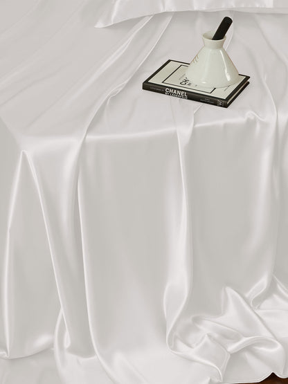 Ensemble de draps en soie 4 pièces avec taies d'oreiller - 25 momme