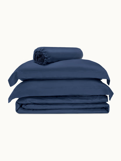 Ensemble de housse de couette en soie supérieur 4 pièces  - 25 momme