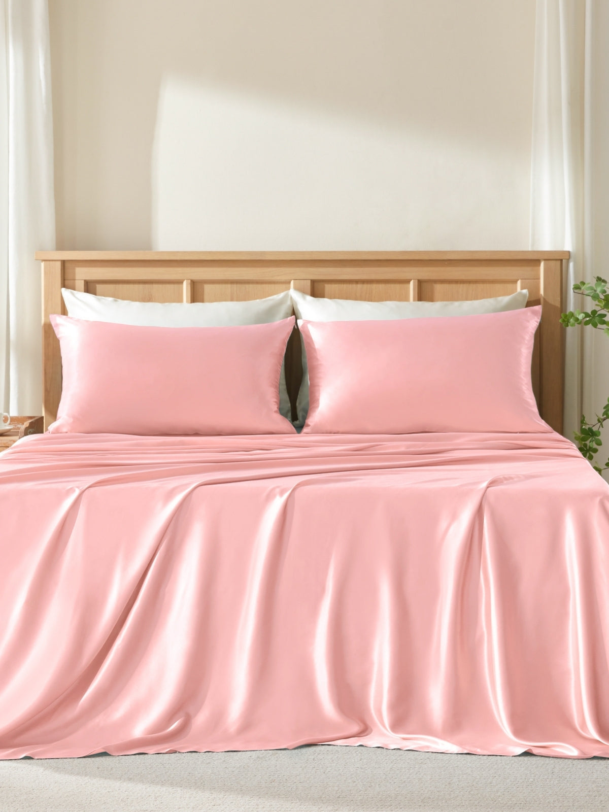 Ensemble de housse de couette 3 pièces en soie - 19 momme