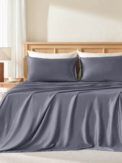 Ensemble de housse de couette 3 pièces en soie - 19 momme