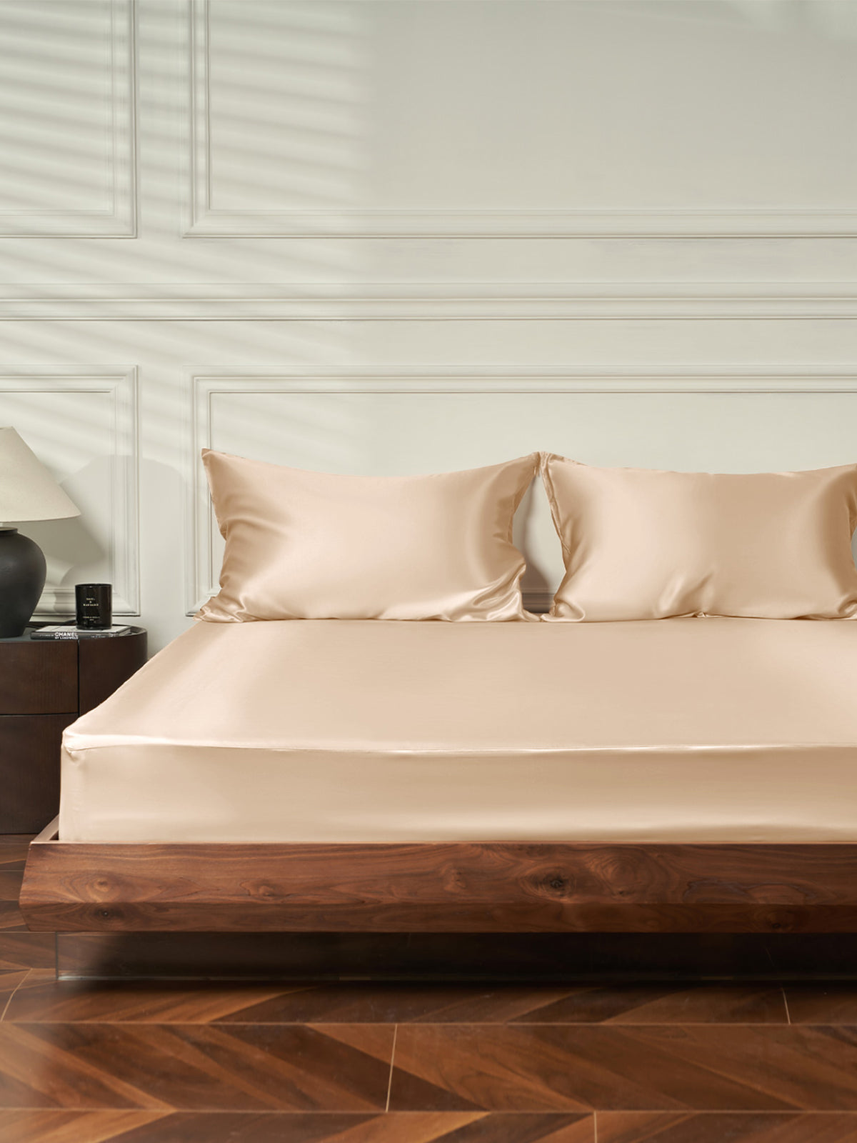 Ensemble de draps-housses 3 pièces en soie - 25 momme