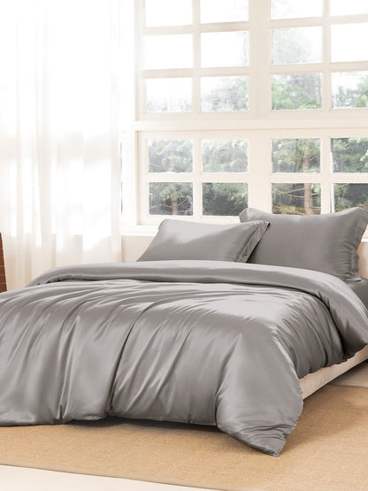Ensemble de housse de couette en soie supérieur 4 pièces - 22 momme
