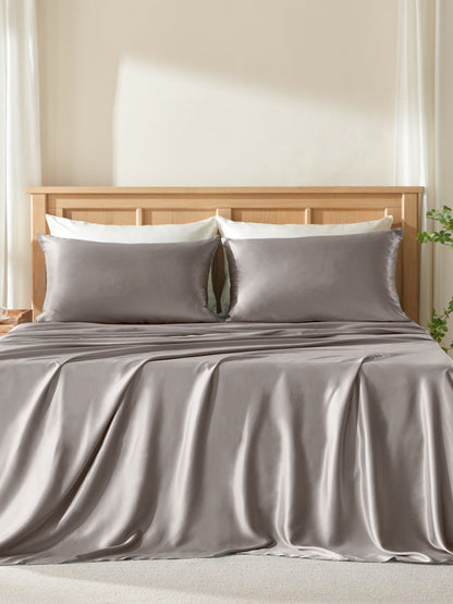 Ensemble de housse de couette 3 pièces en soie - 19 momme
