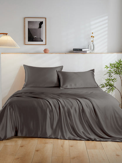 Ensemble de housse de couette en soie 4 pièces - 19 momme