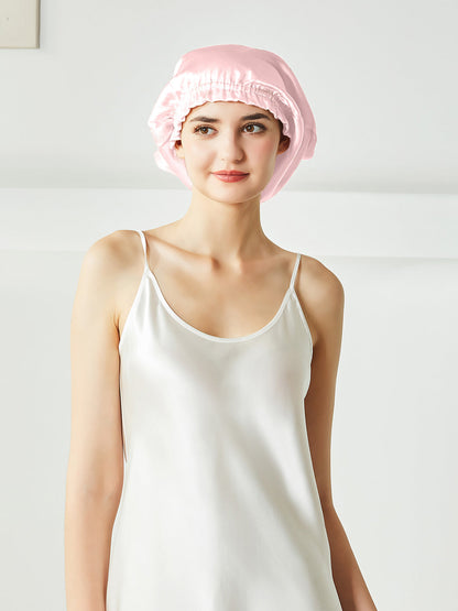 Bonnet de nuit en soie pour cheveux courts