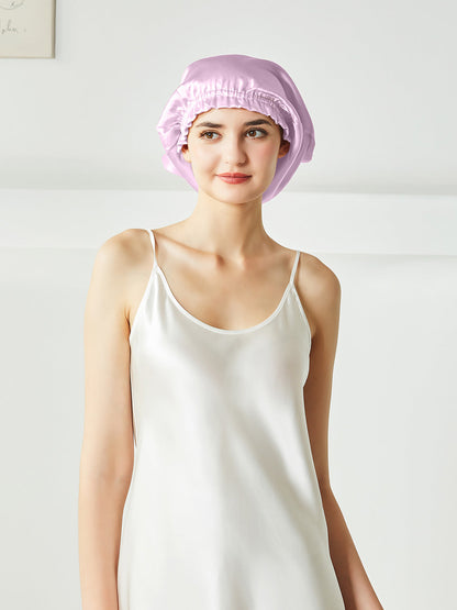 Bonnet de nuit en soie pour cheveux courts