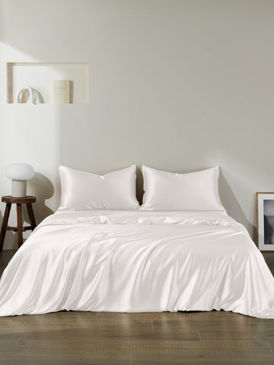 Ensemble de housse de couette 3 pièces en soie - 22 momme