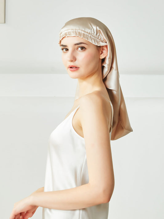Bonnet extra large pour cheveux longs et bouclés