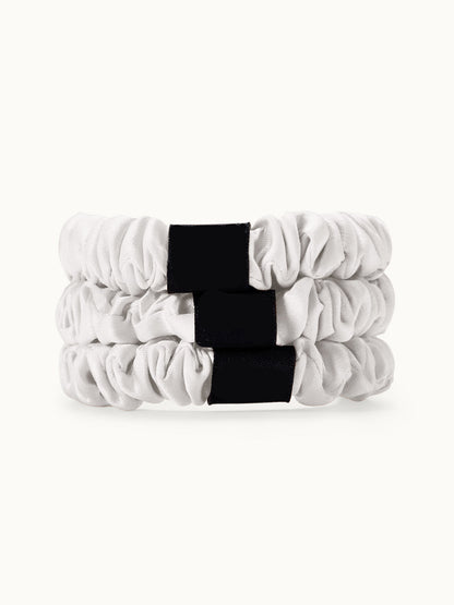 Lot de 3 chouchous en soie fins