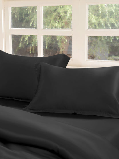 Ensemble de housse de couette en soie supérieur 4 pièces - 22 momme