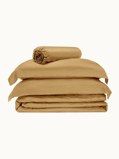 Ensemble de housse de couette en soie supérieur 4 pièces - 22 momme