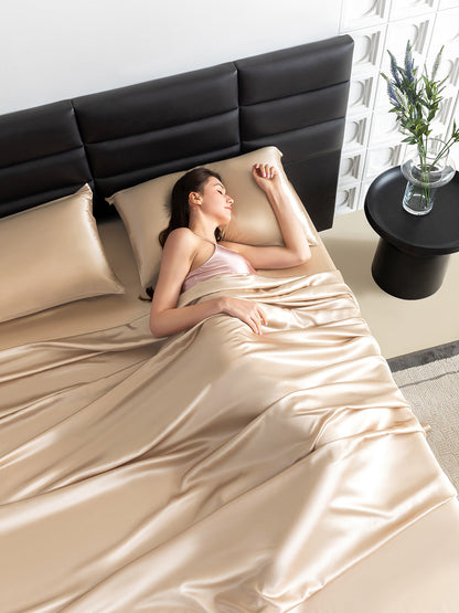 Drap plat en soie - 22 momme