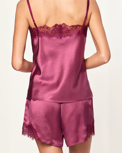 Ensemble pyjama en soie bois de rose