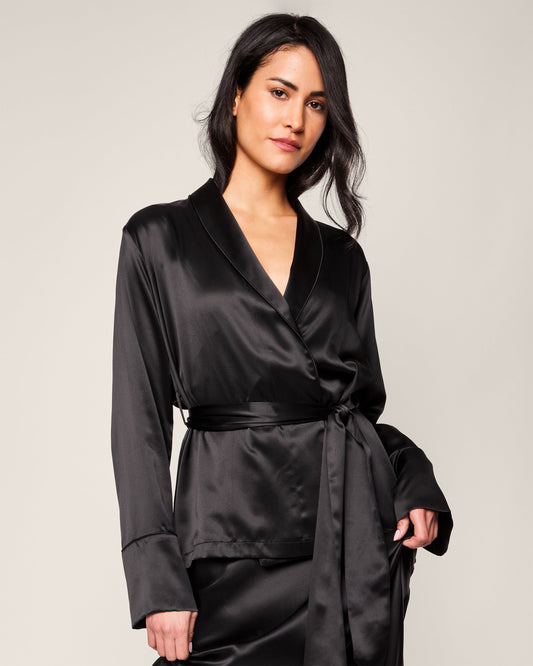 Peignoir court noir