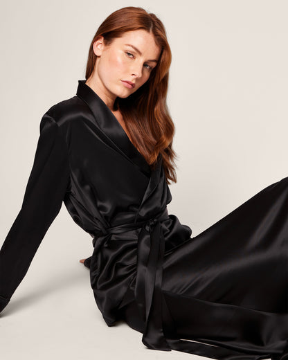 Peignoir court noir