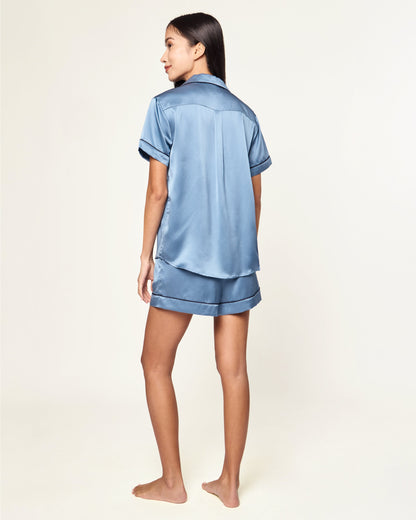 Ensemble de pyjama court bleu